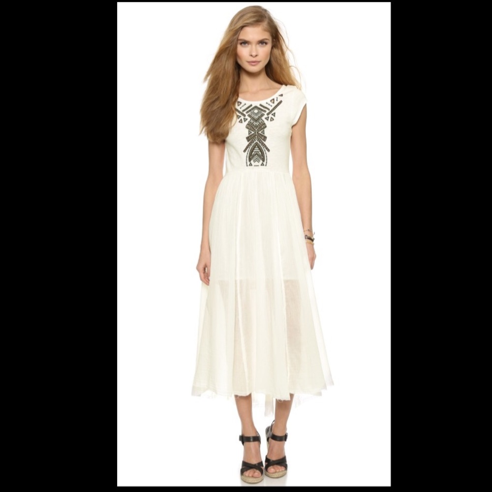 NWT Free People midi cutout dress